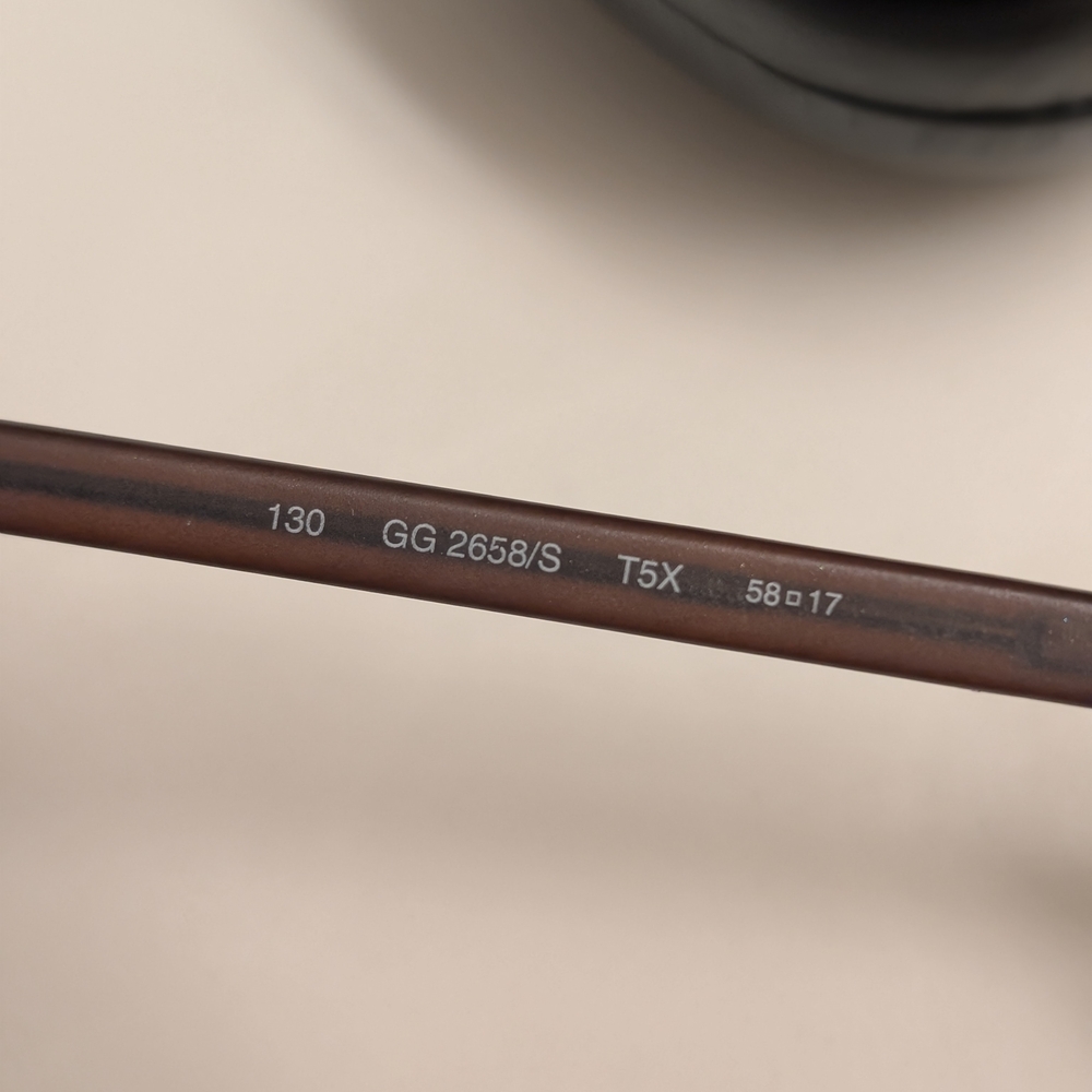 Vintage Gucci Dark Brown Sunglasses UNISEX - Picture 2 of 4